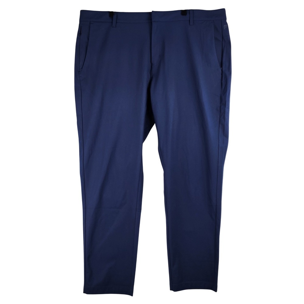 Fabletics Only-Way Pant Men 42x32 Navy Blue Tech‎ Chino Golf Performance Stretch